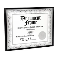 Malden 8.5x11 Metro Black Certificate Tabletop Frame