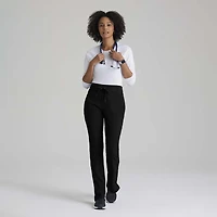 Barco One Bop597 Uplift 5-Pocket Mid-Rise Tapered Leg Womens Moisture Wicking Scrub Pant