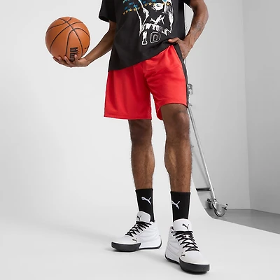 PUMA Mens Moisture Wicking 10" Basketball Short