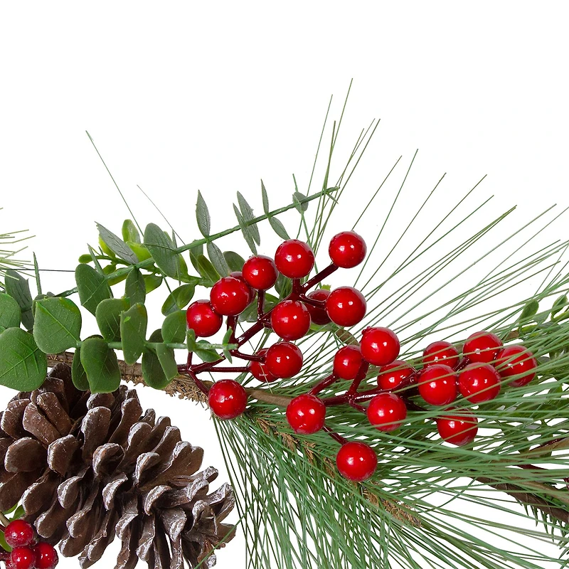 Northlight Berry Pine And Eucalyptus Unlit Christmas Indoor Garland