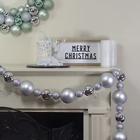 Northlight Shatterproof Ball 3-Finish Christmas Indoor Garland