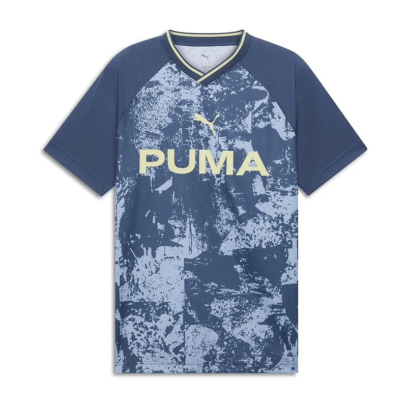 PUMA Essential Mens V Neck Short Sleeve Moisture Wicking Jersey