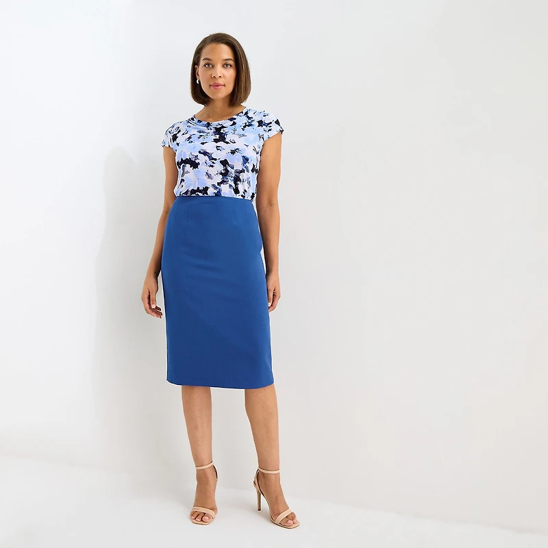Black Label by Evan-Picone Womens Suit Skirt