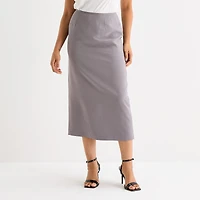 Black Label by Evan-Picone Womens Long Suit Skirt