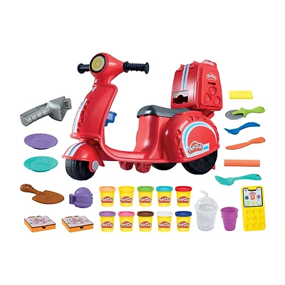 Play-Doh Pizza Delivery Kids Scooter Playset