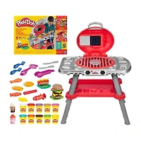 Play-Doh Sizzling Grill Playset Play Kitchen Toys for Kids 3+