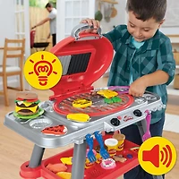 Play-Doh Sizzling Grill Playset Play Kitchen Toys for Kids 3+