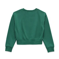 Jingle Ball Girls Round Neck Long Sleeve Sweatshirt