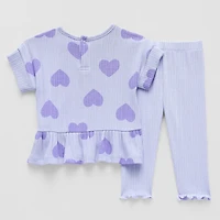 Okie Dokie Baby Girls 2-pc. Pant Set