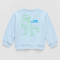 Okie Dokie Toddler & Little Boys Crew Neck Fleece Long Sleeve Sweatshirt