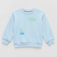 Okie Dokie Toddler & Little Boys Crew Neck Fleece Long Sleeve Sweatshirt
