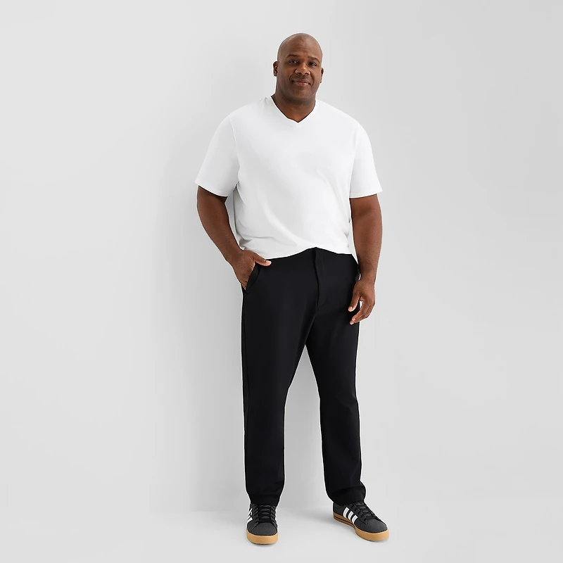 Stylus Mens Slim Fit Big and Tall Flat Front Pant
