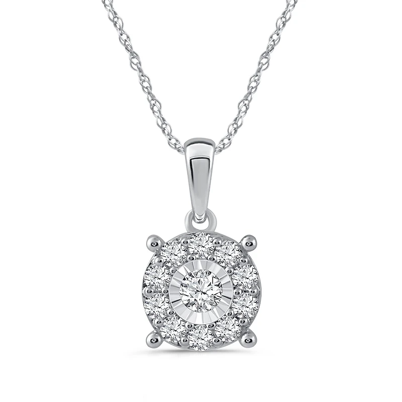 Womens 1 CT. T.W. Natural White Diamond Sterling Silver 2-pc. Jewelry Set