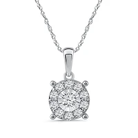 Womens 1 CT. T.W. Natural White Diamond Sterling Silver 2-pc. Jewelry Set