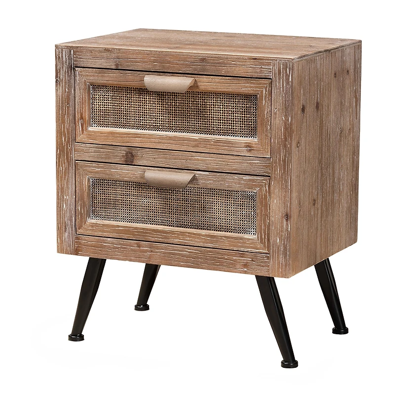 Calida Bedroom Collection Mid Century Nightstand
