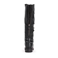 Muk Luks Womens Logger Victoria Stacked Heel Winter Boots