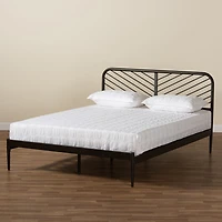 Dora Metal Headboard and Footboard Platform Bed