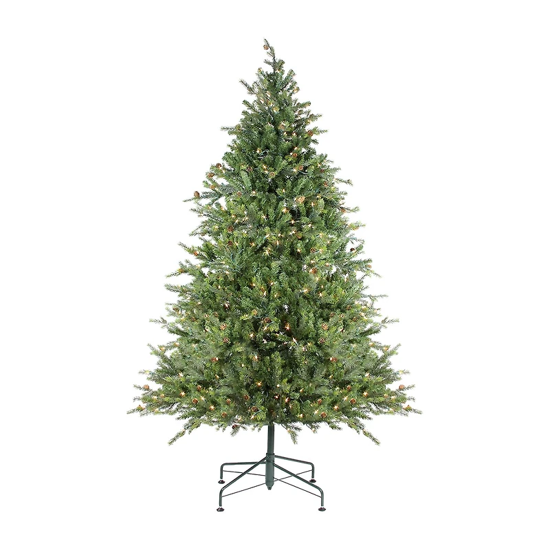 Northlight Full Hunter Fir With Clear Lights 6 1/2 Foot Pre-Lit Fir Christmas Tree