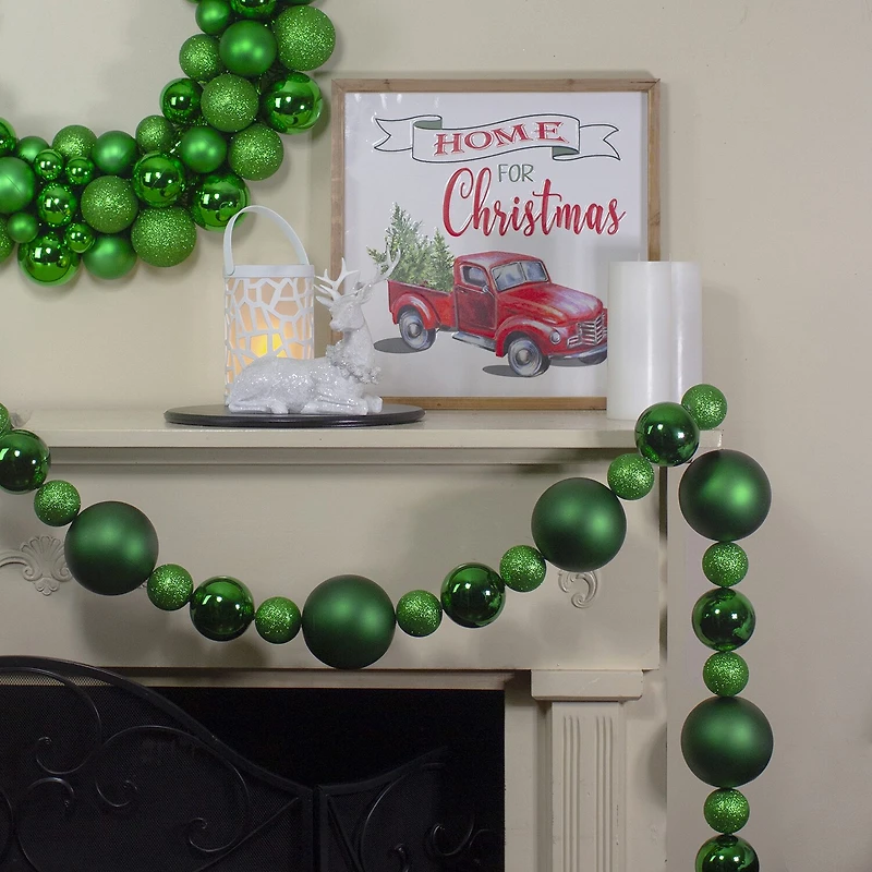 Northlight Green Shatterproof Unlit Christmas Indoor Garland