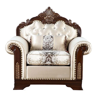Furniture of America™ Dulupen Tufted Upholstered Wingback Chair