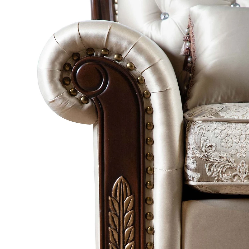 Furniture of America™ Dulupen Tufted Upholstered Wingback Chair