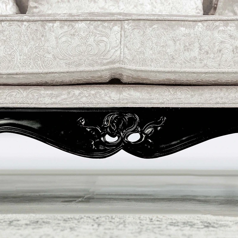 Furniture of America™ Raya Roll-Arm Upholstered Loveseat