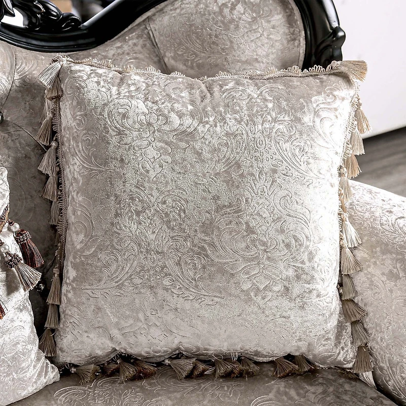 Furniture of America™ Raya Roll-Arm Upholstered Loveseat