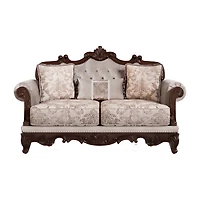Furniture of America™ Noel Roll-Arm Upholstered Loveseat