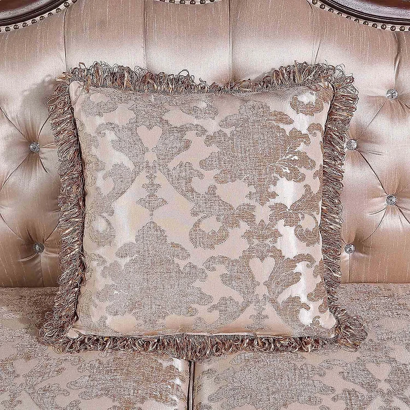 Furniture of America™ Noel Roll-Arm Upholstered Loveseat