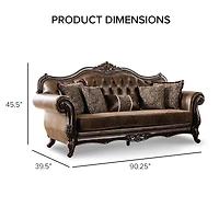 Furniture of America™ Somina Roll-Arm Sofa