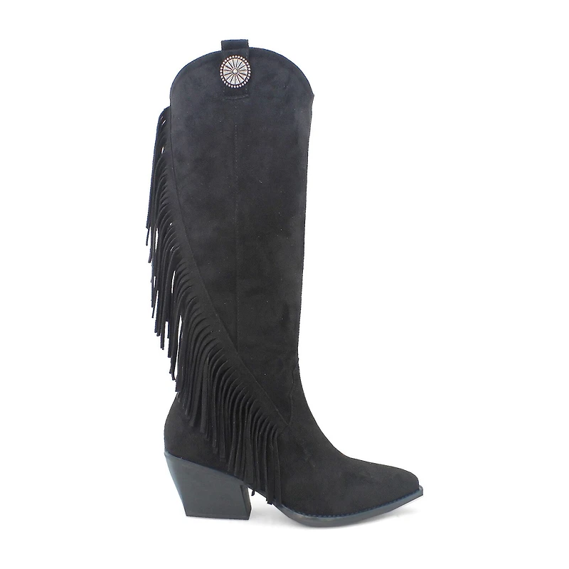 Yoki Womens Gayle-29 Stacked Heel Cowboy Boots