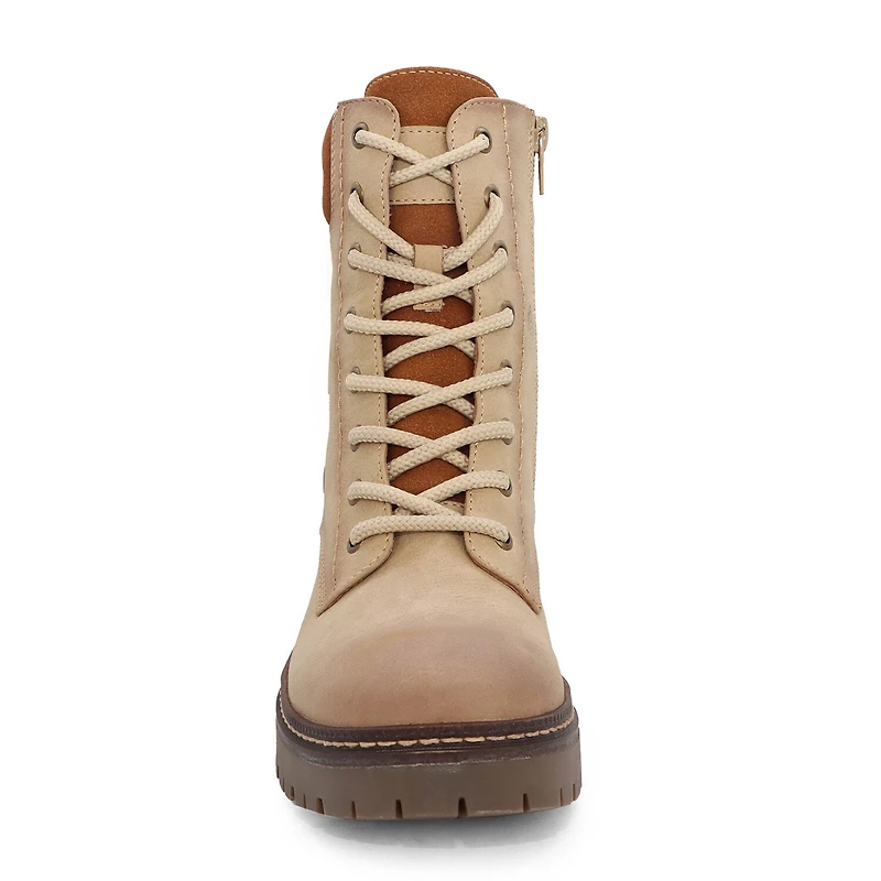 Yoki Womens Jolene-07 Stacked Heel Booties