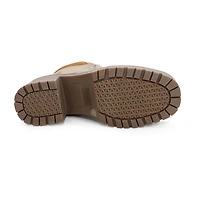 Yoki Womens Jolene-07 Stacked Heel Booties