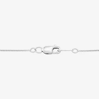 Womens Lab Created Blue Opal Sterling Silver 18 Inch Pendant Necklace
