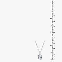 ( F/SI1-SI2 ) Womens 1 CT. T.W. Lab Grown White Diamond 10K Gold Oval 18 Inch Pendant Necklace