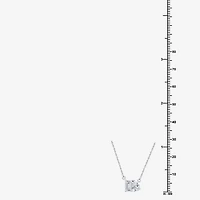 Yes, Please! Womens Lab Created White Sapphire Sterling Silver 18 Inch Pendant Necklace
