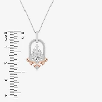 Majestic Princess (I, I2) Womens 1/4 CT. T.W. Lab Grown White Diamond Sterling Silver 18 Inch Pendant Necklace