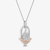 Majestic Princess (I, I2) Womens 1/4 CT. T.W. Lab Grown White Diamond Sterling Silver 18 Inch Pendant Necklace