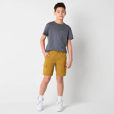 Thereabouts Pull-On Little & Big Kid Boys Stretch Fabric Adjustable Waist Cargo Short