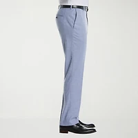 Savane Sharkskin Mens Straight Fit Flat Front Pant