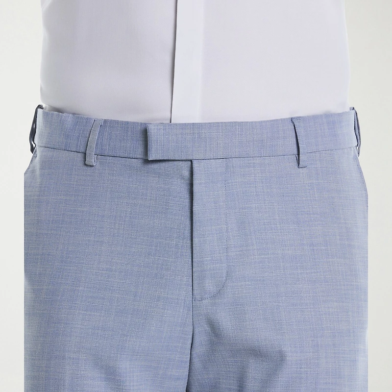 Savane Sharkskin Mens Straight Fit Flat Front Pant