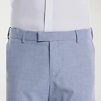 Savane Sharkskin Mens Straight Fit Flat Front Pant