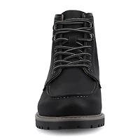 Vance Co Mens Zeus Block Heel Chelsea Boots