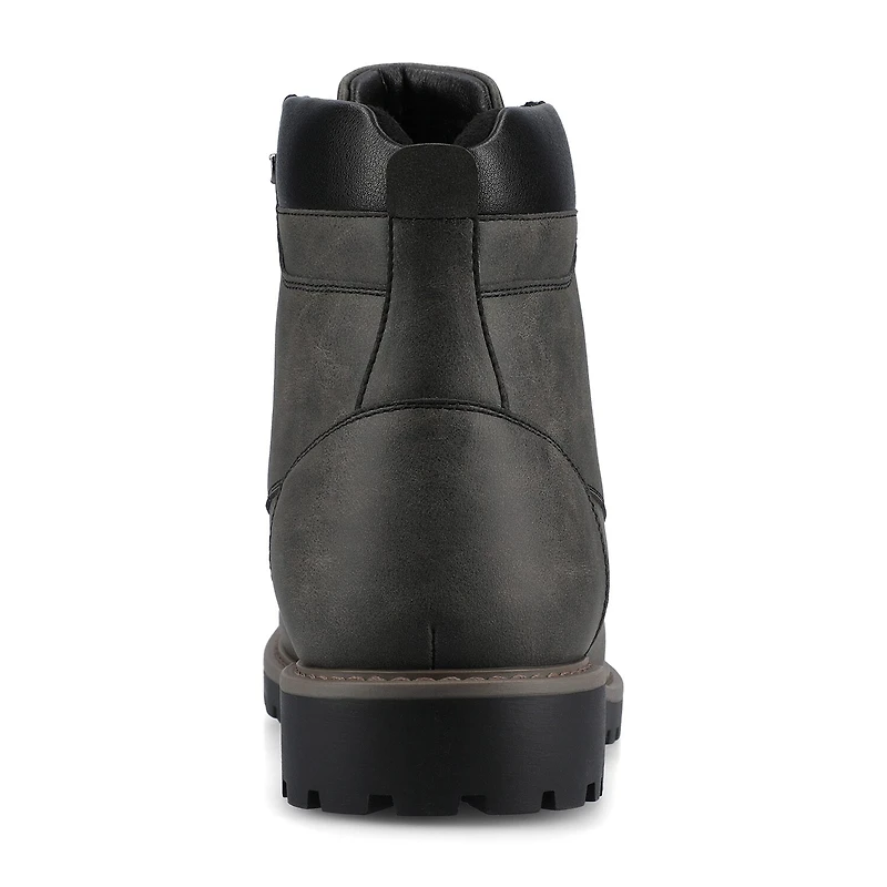 Vance Co Mens Block Heel Combat Boots