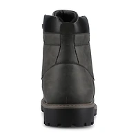 Vance Co Mens Block Heel Combat Boots