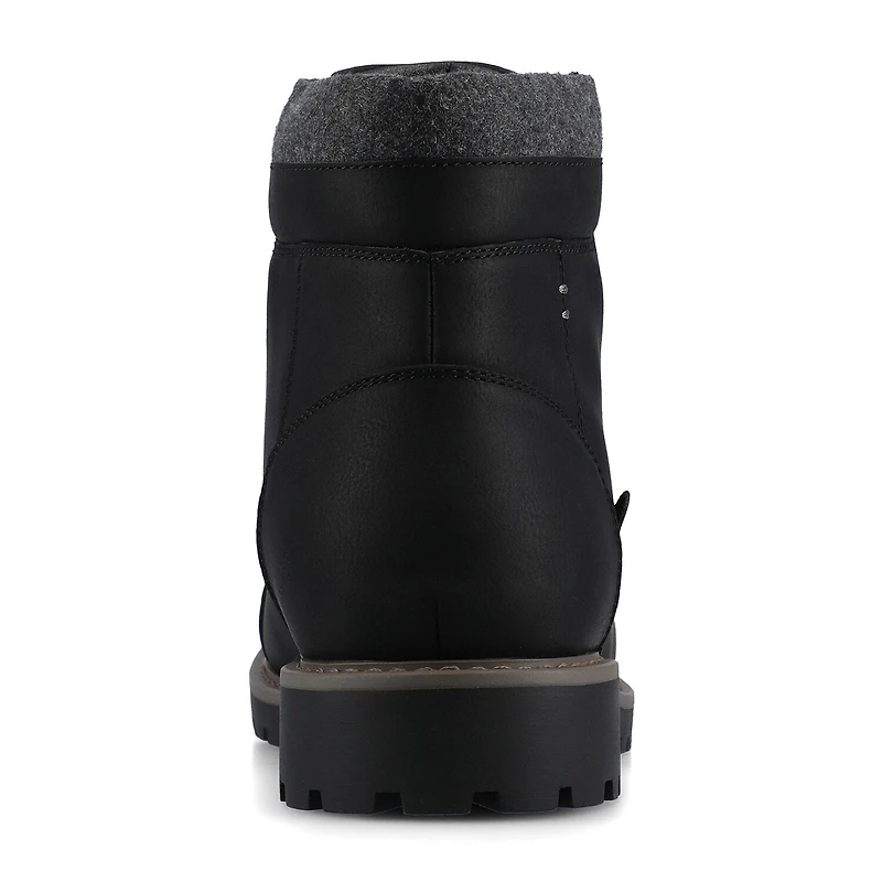 Vance Co Mens Block Heel Combat Boots