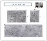 Home Weavers Inc Element 3-pc. Bath Rug Set