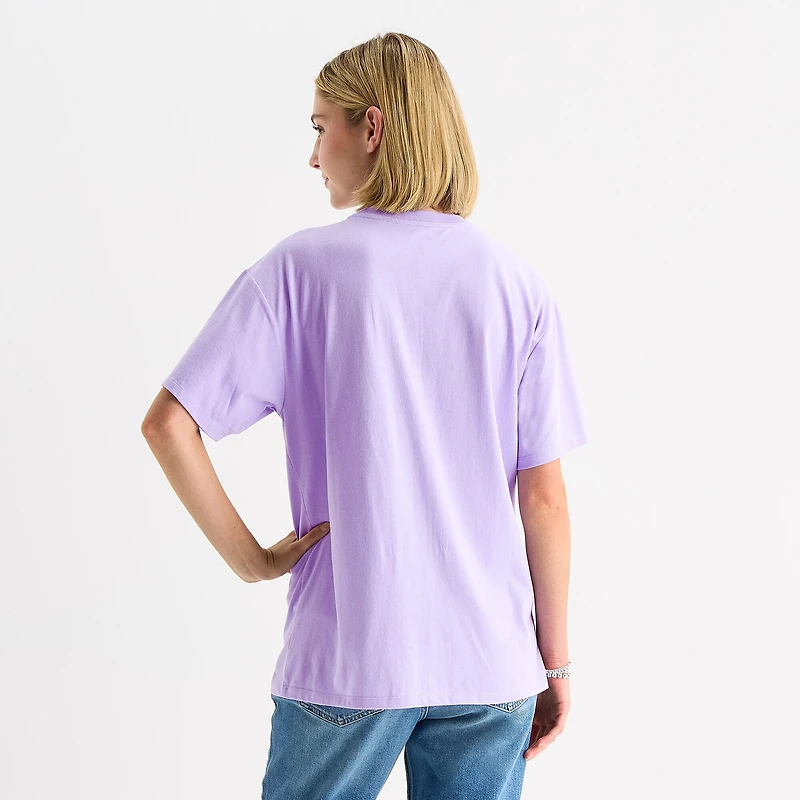 Paris France Womens Juniors Crew Neck Short Sleeve Regular Fit The Aristocats Graphic T-Shirt