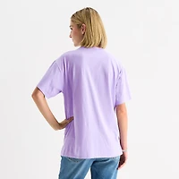 Paris France Womens Juniors Crew Neck Short Sleeve Regular Fit The Aristocats Graphic T-Shirt