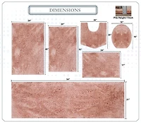 Home Weavers Inc Element 6-pc. Bath Rug Set